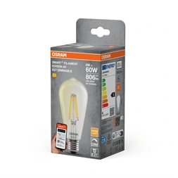 Osram SMART+ MATTER Classic Edison filament ST64, H60W.dimm. 6W, 2700K, E27 fényforrás