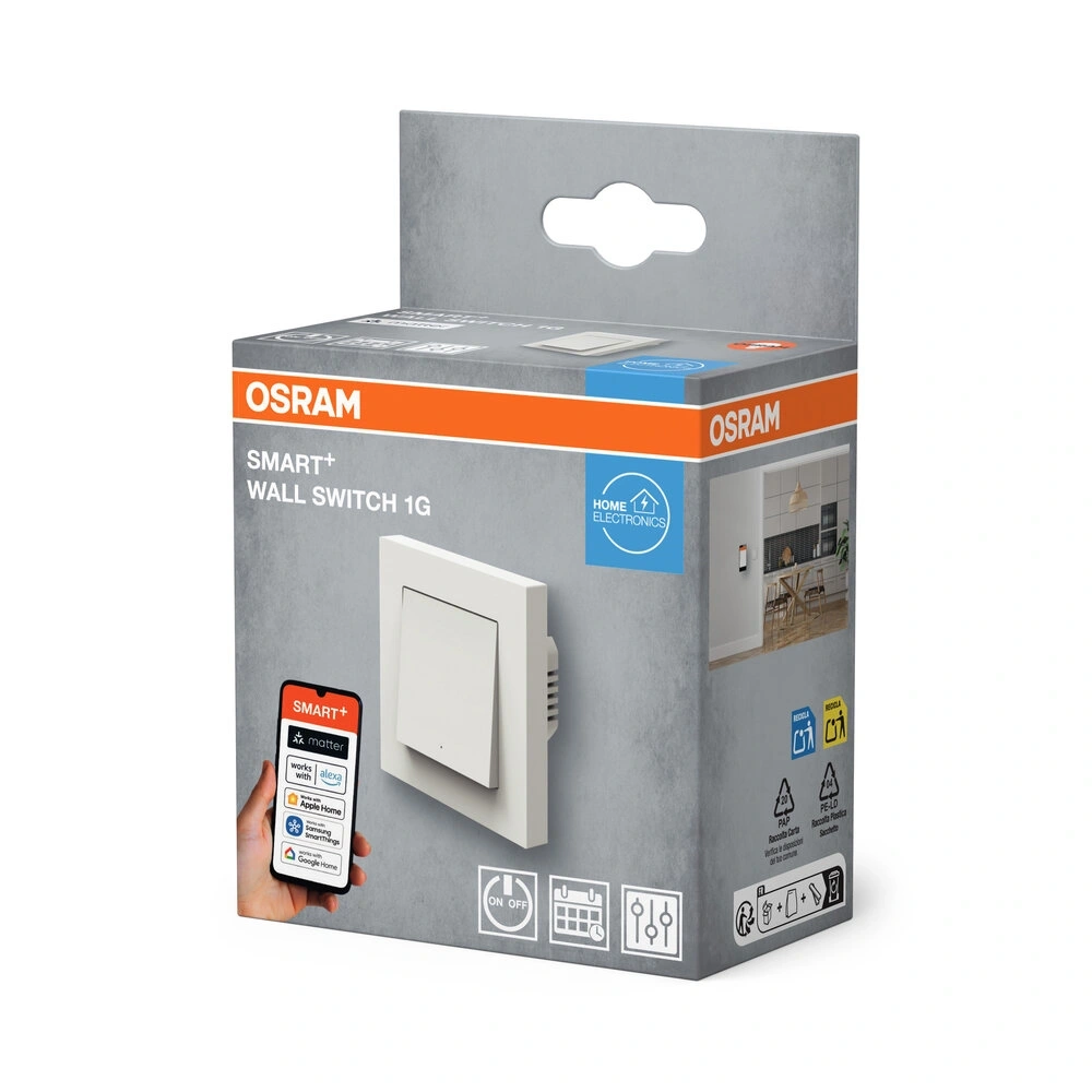 Osram Smart+ Wifi Matter 1G okos fali kapcsoló