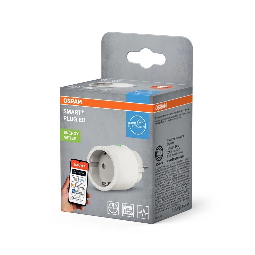 Osram Smart+ Wifi Matter fehér okos konnektor