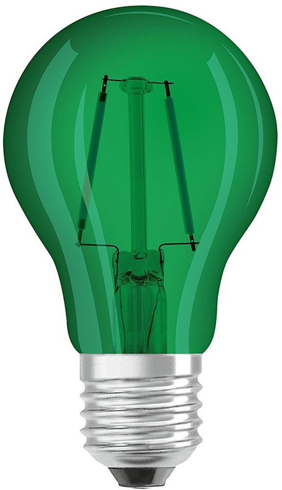 Osram Star üveg búra/2,5W/45lm/7500K/E27/zöld LED körte izzó