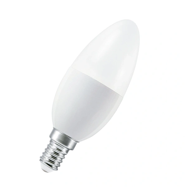 Osram Star+ RGBW/matt búra/5,5W/470lm/2700K/E14 távirányítható LED gyertya izzó