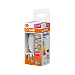 Osram Star+ RGBW/matt búra/5,5W/470lm/2700K/E14 távirányítható LED gyertya izzó