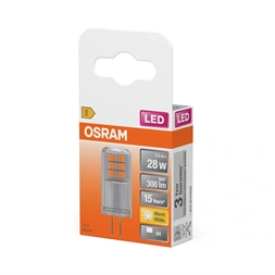 Osram Star átlátszó búra/2,2W/827lm/2700K/G4/12V LED kapszula