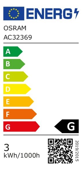 Osram Star üveg búra/2,5W/45lm/7500K/E27/zöld LED körte izzó