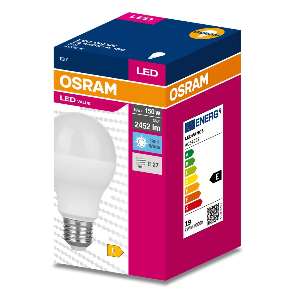 Osram Value A150 19W/840 E27 LED fényforrás