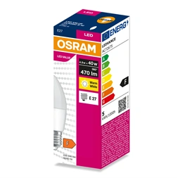 Osram Value B40 4,9W/827 E27 LED fényforrás