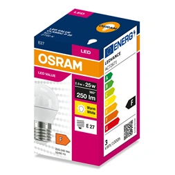 Osram Value P25 2,5W/827 E27 LED fényforrás