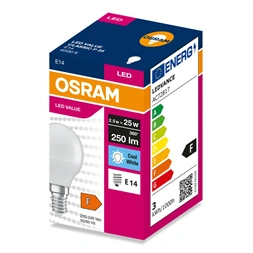 Osram Value P25 2,5W/840 E14 LED fényforrás