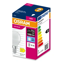 Osram Value P75 7W/840 E14 LED fényforrás
