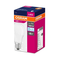 Osram Value opál búra/10W/1055lm/6500K/E27 LED körte izzó