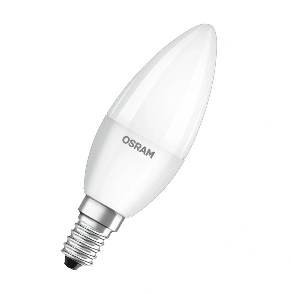 Osram Value opál búra/4,9W/827lm/2700K/E14 LED gyertya izzó