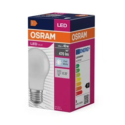 Osram Value opál búra/4,9W/840lm/4000K/E27 LED körte izzó