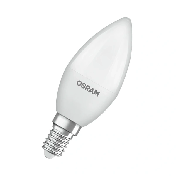 Osram Value opál búra/7W/827lm/2700K/E14 LED gyertya izzó