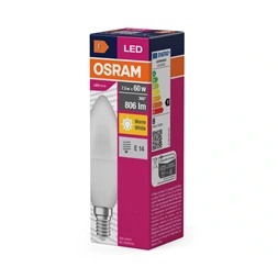 Osram Value opál búra/7W/827lm/2700K/E14 LED gyertya izzó