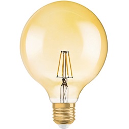Osram Vintage átlátszó üveg búra/2,8W/225lm/2500K/E27 LED gömb izzó
