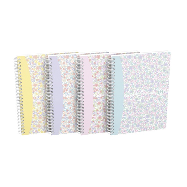 Oxford Floral A5 kockás spirálfüzet