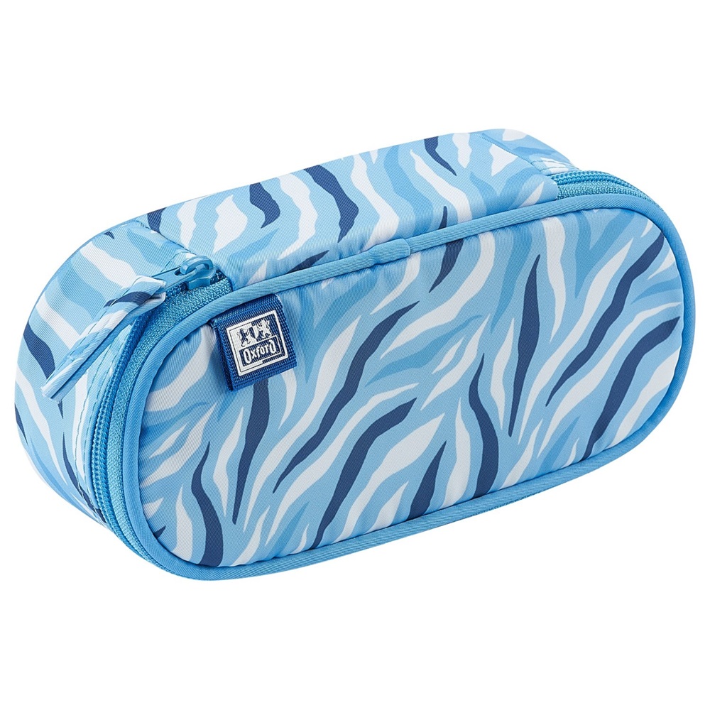 Oxford Kids 1 klapnis kék ovál tolltartó