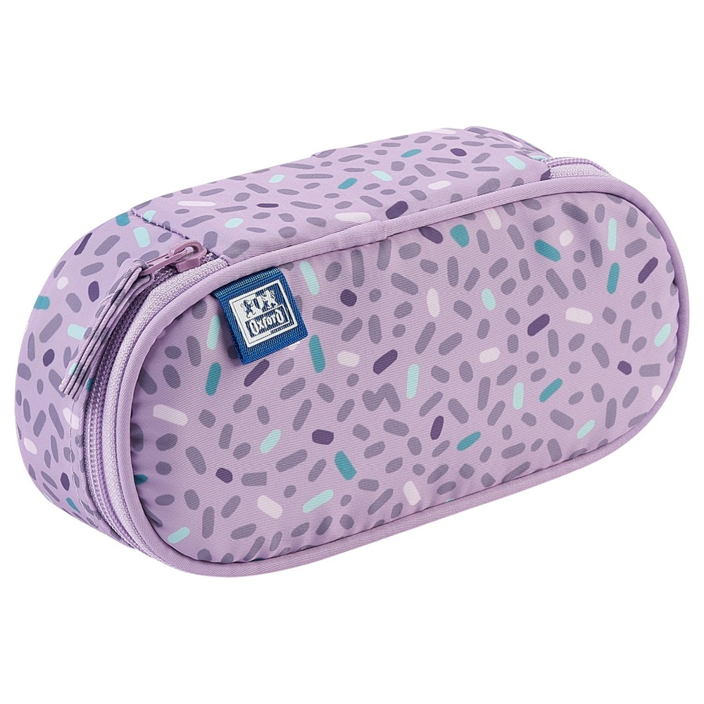 Oxford Kids 1 klapnis lila ovál tolltartó