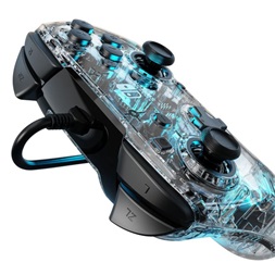 PDP 500-132-EU (D) Afterglow Wired Deluxe+ Audio Nintendo Switch áttetsző kontroller