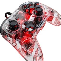 PDP 500-132-EU (D) Afterglow Wired Deluxe+ Audio Nintendo Switch áttetsző kontroller