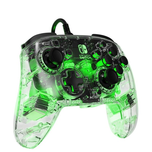 PDP 500-132-EU (D) Afterglow Wired Deluxe+ Audio Nintendo Switch áttetsző kontroller
