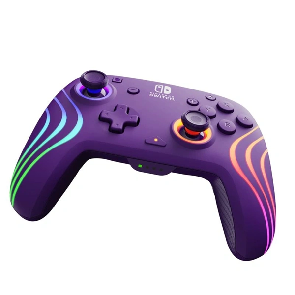 PDP 500-252-PR Afterglow Wave Nintendo Switch vezeték nélküli lila kontroller (D)