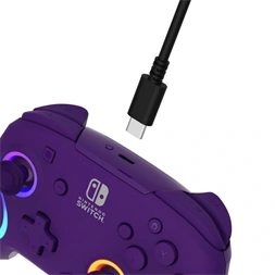 PDP 500-252-PR Afterglow Wave Nintendo Switch vezeték nélküli lila kontroller (D)