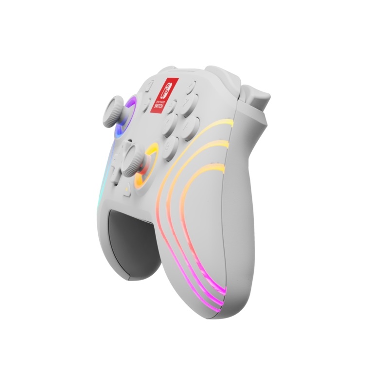 PDP 500-238-WH Afterglow Wave Nintendo Switch/Switch 2 vezeték nélküli RGB LED Lighting fehér kontroller
