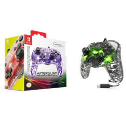 PDP 500-132-EU (D) Afterglow Wired Deluxe+ Audio Nintendo Switch áttetsző kontroller