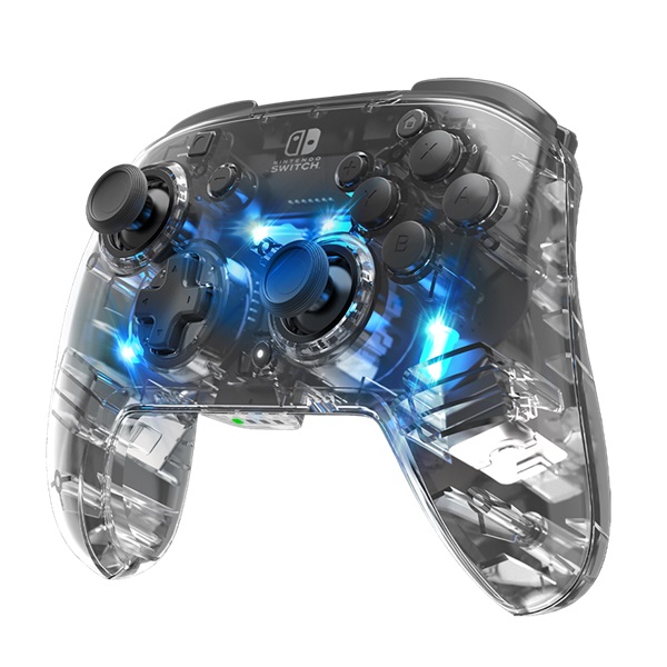 PDP 500-137-EU Afterglow Wireless Deluxe+ Audio Nintendo Switch/Switch 2 vezeték nélküli áttetsző kontroller