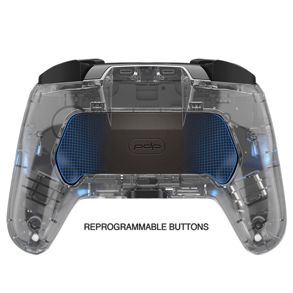 PDP 500-137-EU Afterglow Wireless Deluxe+ Audio Nintendo Switch/Switch 2 vezeték nélküli áttetsző kontroller