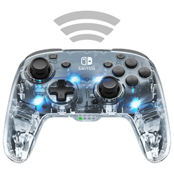 PDP 500-137-EU Afterglow Wireless Deluxe+ Audio Nintendo Switch/Switch 2 vezeték nélküli áttetsző kontroller