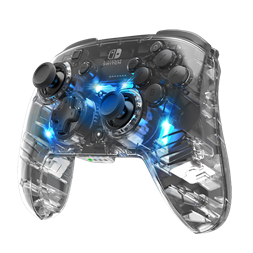 PDP 500-137-EU Afterglow Wireless Deluxe+ Audio Nintendo Switch/Switch 2 vezeték nélküli áttetsző kontroller