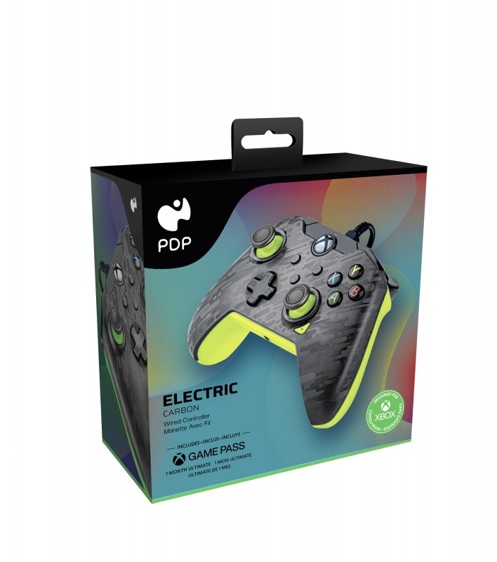 PDP 049-012-CMGY Electric Xbox Series X|S/Xbox One/PC vezetékes fantom fekete kontroller