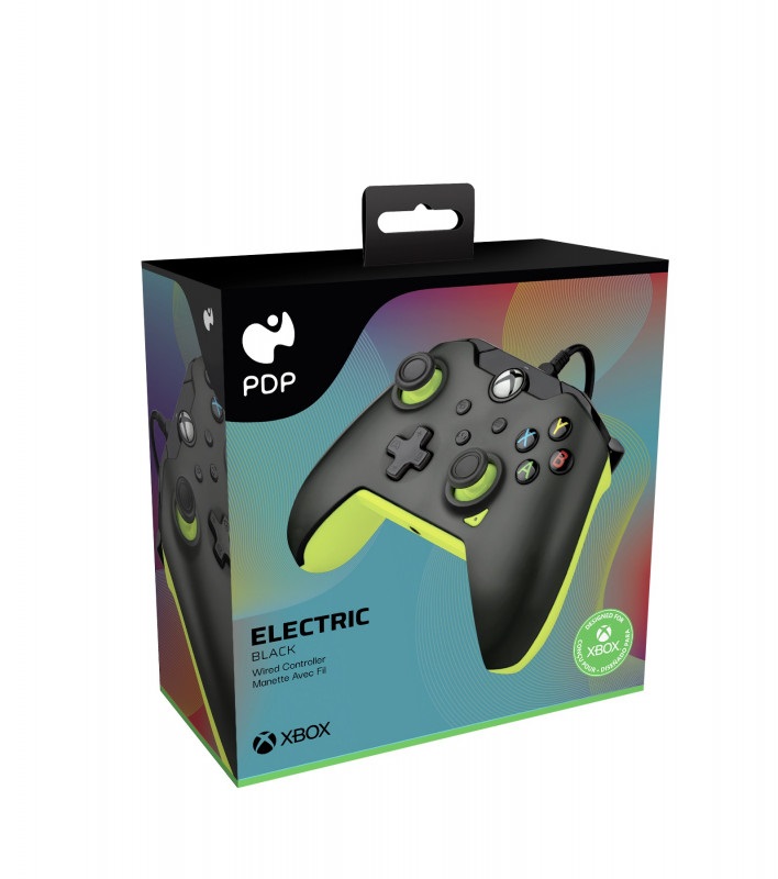 PDP 049-012-GY Electric Xbox Series X|S/Xbox One/PC 3,5 mm audio vezetékes fekete kontroller