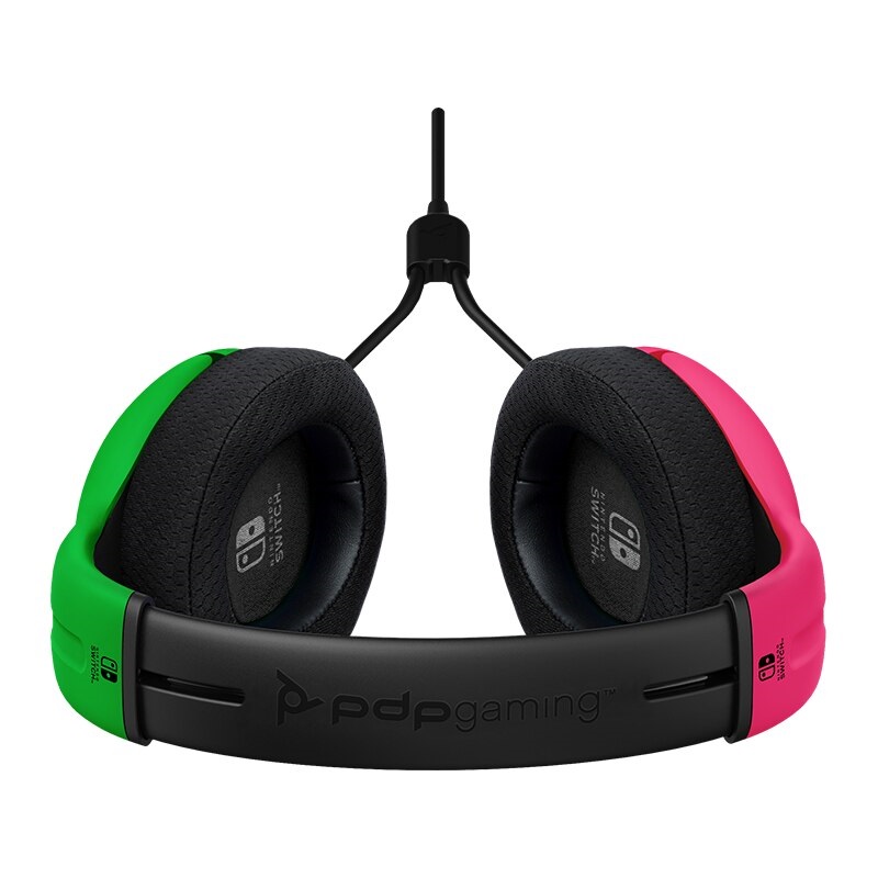 PDP 500-162-PKGR-EU Airlite LVL40 Nintendo Switch/Switch 2 vezetékes rózsaszín-zöld headset