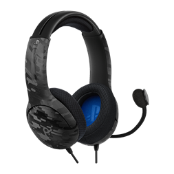 PDP LVL 40 PS5, PS4, PC Vezetékes Sztereó Fekete Camo headset