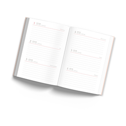 PD B6 napi beosztású vegyes határidőnapló-öröknaptár