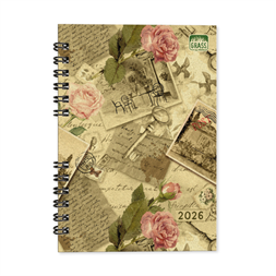 PD Grass 04 A5 heti beosztású spirálos határidőnapló