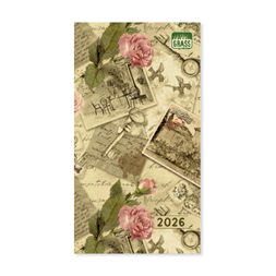 PD Grass 04 A5 heti beosztású tűzőtt mini zsebnaptár