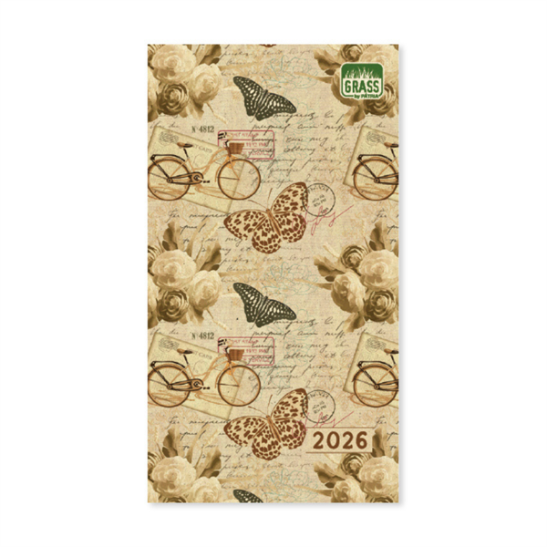 PD Grass 05 A5 heti beosztású tűzőtt mini zsebnaptár