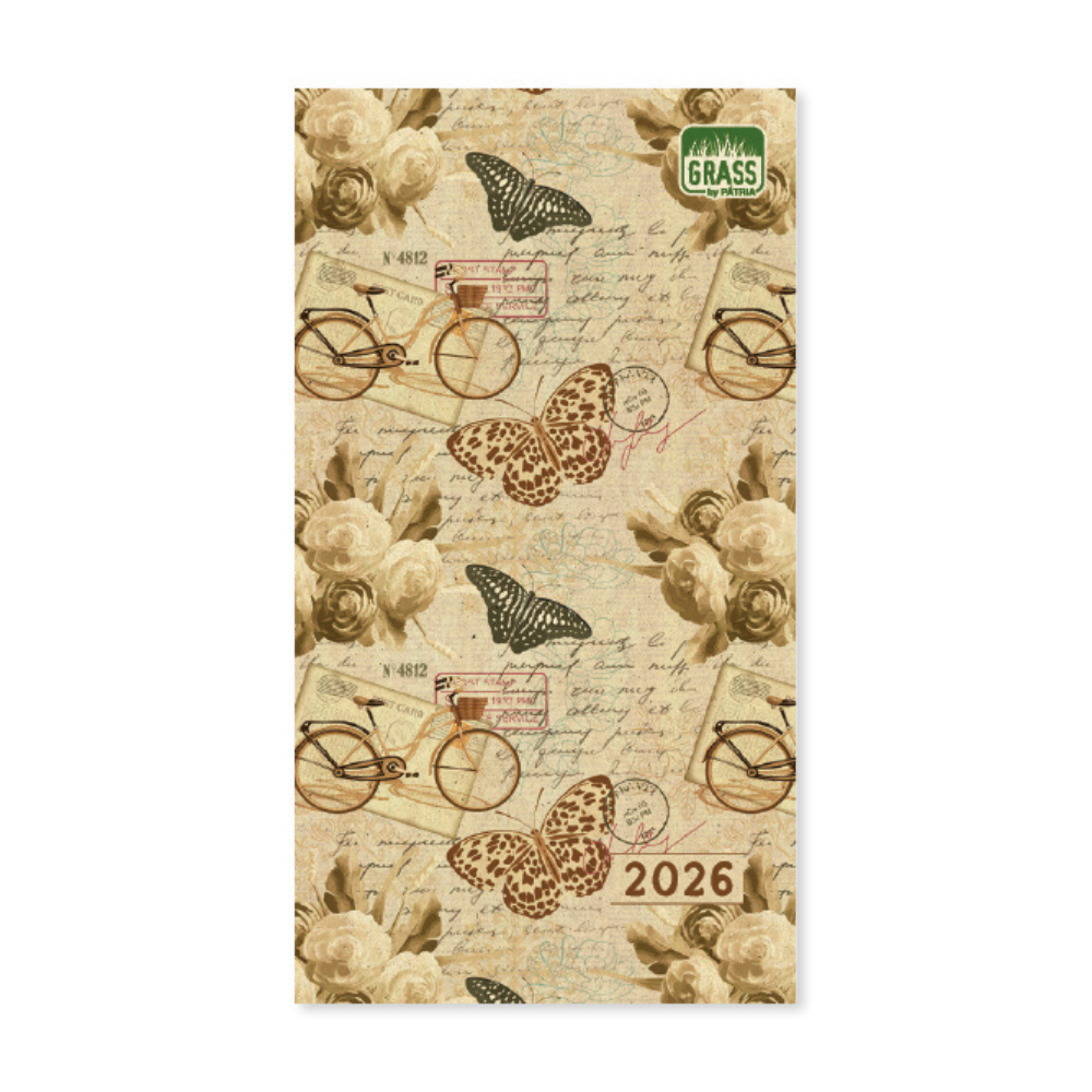 PD Grass 05 A5 heti beosztású tűzőtt mini zsebnaptár