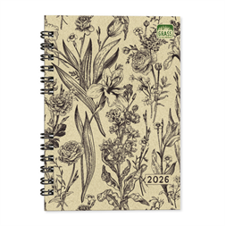 PD Grass 07 A5 heti beosztású spirálos határidőnapló