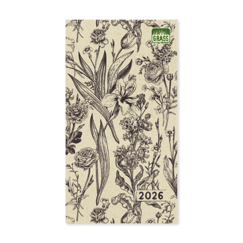 PD Grass 07 A5 heti beosztású tűzőtt mini zsebnaptár