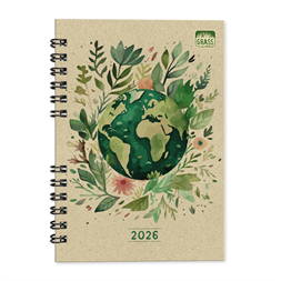 PD Grass 11 A5 heti beosztású spirálos határidőnapló