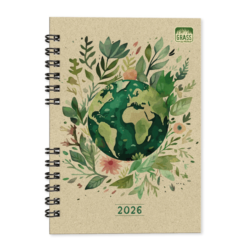 PD Grass 11 A5 heti beosztású spirálos határidőnapló