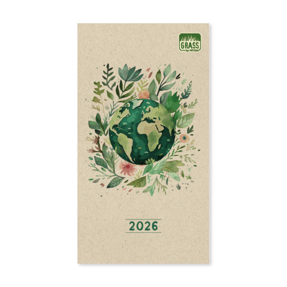 PD Grass 11 A5 heti beosztású tűzőtt mini zsebnaptár