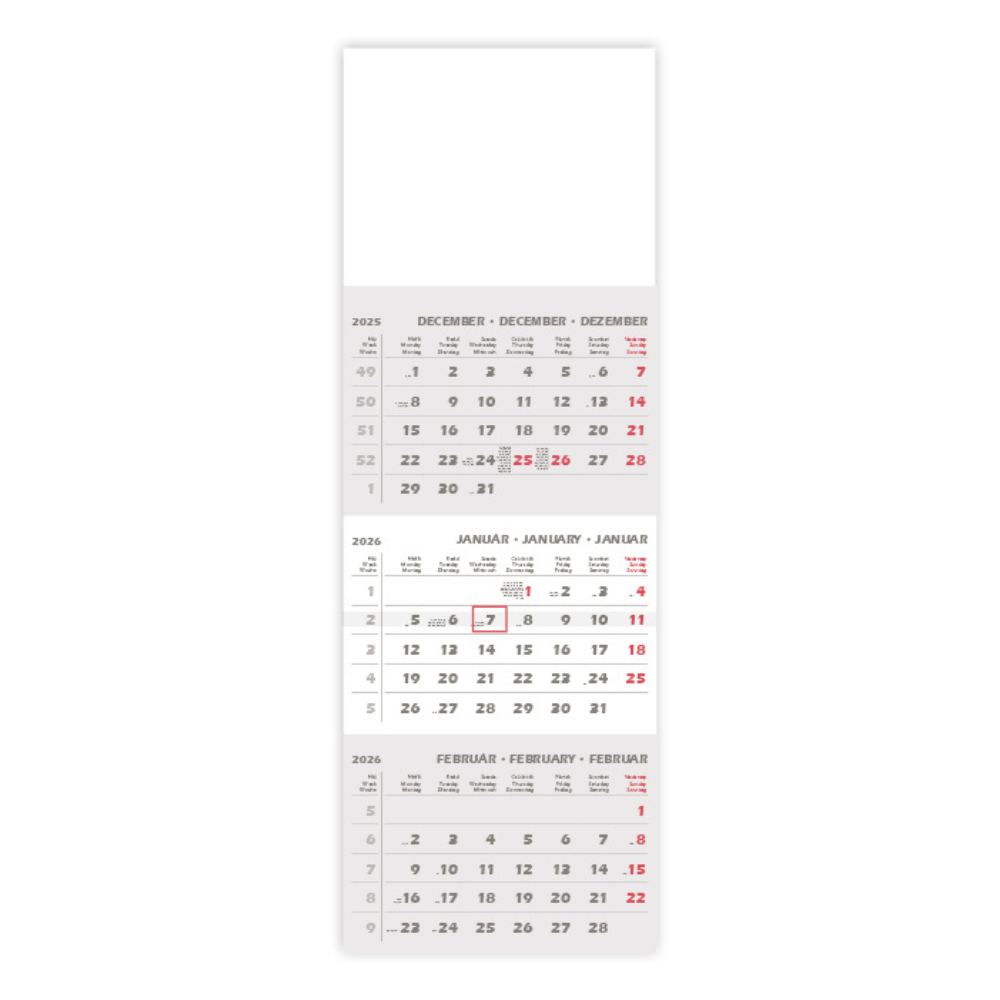 PD sima 2026 30x68 cm speditőrnaptár