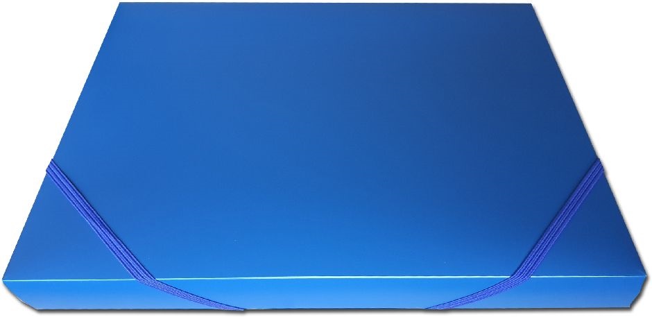 PF A4 3cm kék PP gumisbox