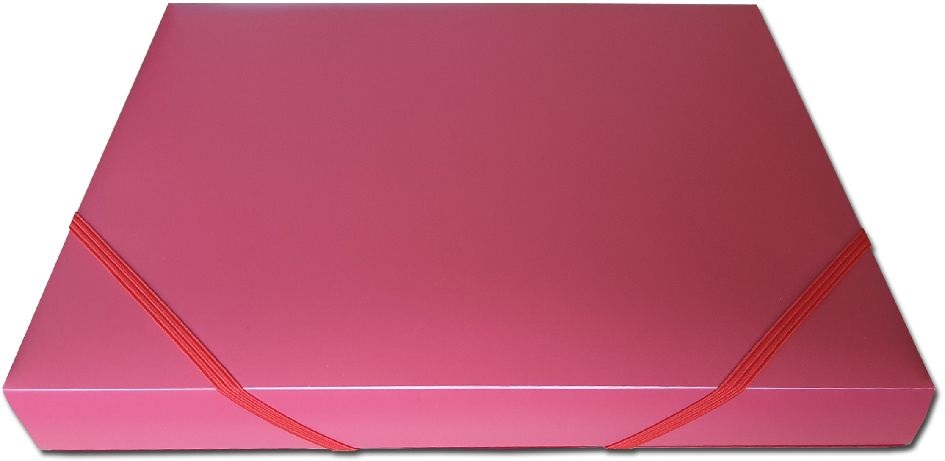 PF A4 3cm piros PP gumisbox